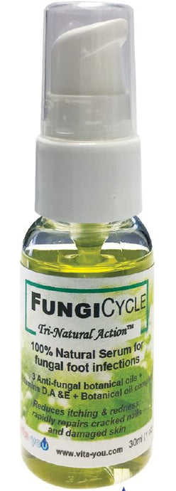 FUNGIcycle | 100% Natural anti-Fungal foot serum | homeopathic |  vitamin d | Toe nail Fungus | Athlete's foot |